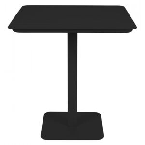 Masa bar pentru exterior neagra din aluminiu si fier 71x71 cm Bistro Vondel Zuiver