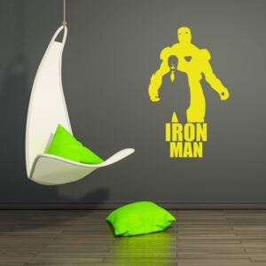 GLIX Avengers Iron Man - autocolant de perete Galben 60x35 cm