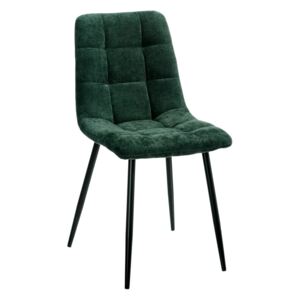Scaun dining verde inchis din catifea Dark Green Dining Chair