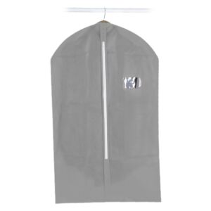 Husa protectie pentru haine gri 60 x 101 cm