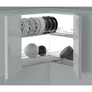 Scurgator, picurator vase pentru corp de colt 600x600 mm