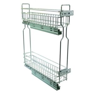 Cos Jolly pentru corp de 200 mm, cu reglaj 3D, 15X45, culisare laterala si extractie partiala, glisiere Sincron cu amortizare