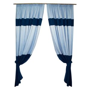 Set draperii Velaria albastru, 2x180x255 cm