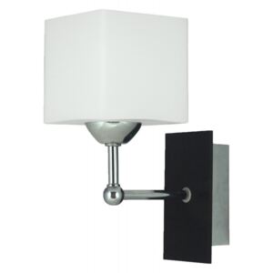 APLICA DE PERETE CUBETTO WALL LAMP 1X60 E27 lemn+CROM