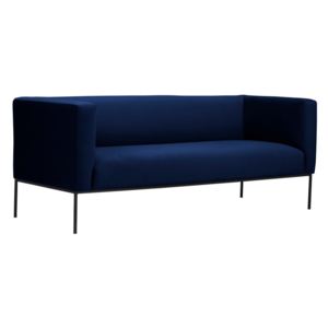 Canapea din catifea cu 3 locuri Windsor & Co Sofas Neptune, albastru închis