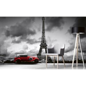 Foto tapet 3D Retro Car Paris, Dimex, 5 fâșii, 375 x 250cm