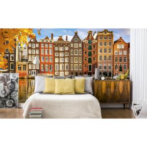 Foto tapet 3D Houses In Amsterdam, Dimex, 5 fâșii, 375 x 250cm