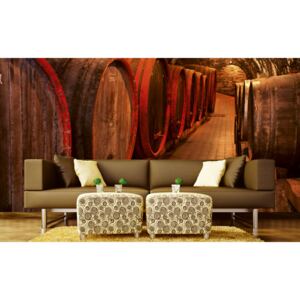Foto tapet 3D Wine Barrels, Dimex, 5 fâșii, 375 x 250cm