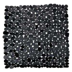 Covor baie anti-alunecare Wenko Drop, 54 x 54 cm, negru