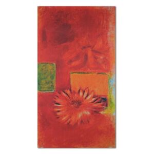 Tablou CARO - Red Flower - Abstraction 30x40 cm