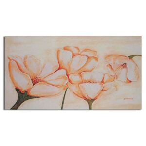 Tablou CARO - Light Orange Flowers 40x30 cm