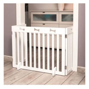 TRIXIE Barieră pentru animale de companie 3 părți, alb, 82-124 cm, MDF 39456