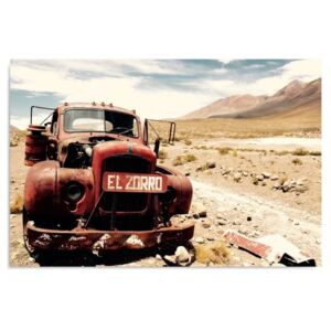 Tablou CARO - Auto In The Desert 40x30 cm