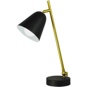 Lampa de birou 1xE14 alb auriu negru Alder Rabalux 5378