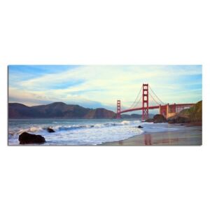 Tablou CARO - Golden Gate Bridge 50x20 cm