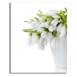 Tablou CARO - Flowers In A White Vase 30x40 cm