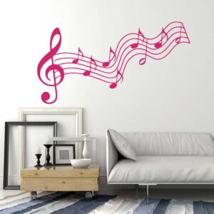 GLIX Music - autocolant de perete Roz 50x30 cm