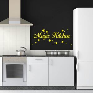 GLIX Magic kitchen - autocolant de perete Galben 50x20 cm