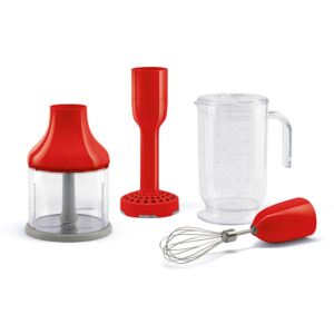 Set accesorii pentru blender de mână HBF01, 4 bucăți, roșu - SMEG