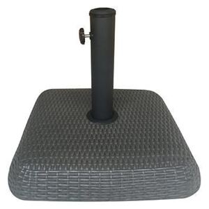 Suport umbrela beton imitatie ratan 30 kg, 46 cm - GRAYSON