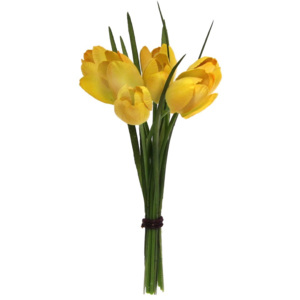 Floare artificială Lalele, galben, 23 cm