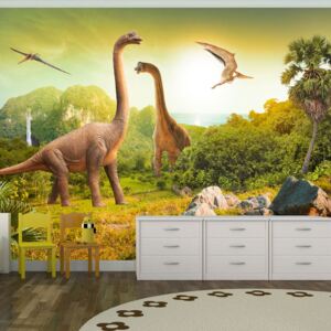 Bimago Fototapet - Dinosaurs 100x70 cm