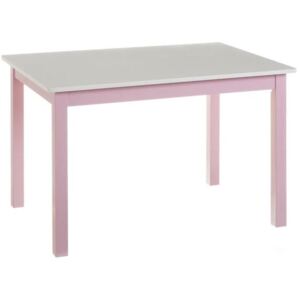 Masa alb/roz pentru copii din MDF 77 cm Christian Unimasa