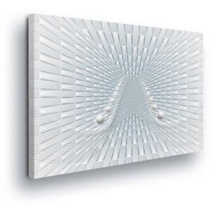 Tablou - Abstract 3D White Track 2 x 40x60 / 2 x 30x80 / 1 x 30x100 cm