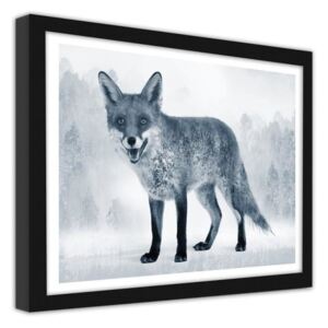 CARO Imagine în cadru - Gray Fox 40x30 cm Negru