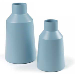 Set 2 vaze albastre din metal Soco La Forma