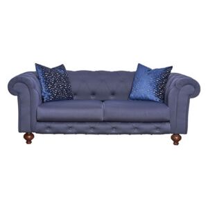 Canapea fixa tapitata cu stofa, 2 locuri Bristol Bleumarin, l200xA108xH73 cm