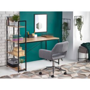 Birou Houston 1888, Stejar Sonoma, Negru, PAL laminat, Metal, 70x120x64cm, 17 kg