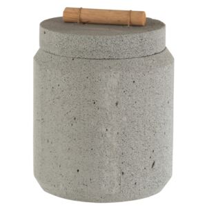Ghiveci cu capac, Ciment, Gri, 24x24x29.5 cm