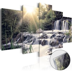 Bimago Imagine pe sticlă acrilică - Waterfall of Dreams 100x50 cm