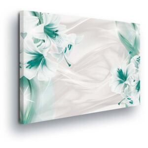 Tablou - Abstract White-kerosene Flowers 60x40 cm