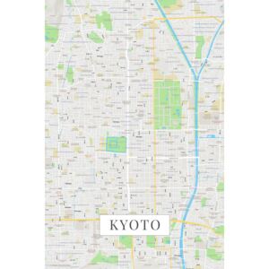 Harta orașului Kyoto color