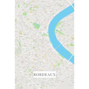 Harta orașului Bordeaux color
