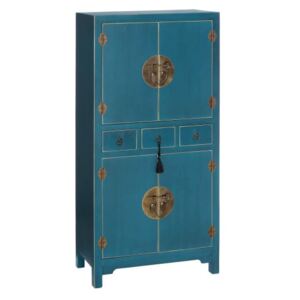 Dulap living AUXILIARY FURNITURE BLUE MDF- 63 X 33 X 131 CM
