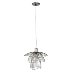 Lampa suspendata gri din metal Papillon XS Metallic Taupe Ø30 cm | FORESTIER