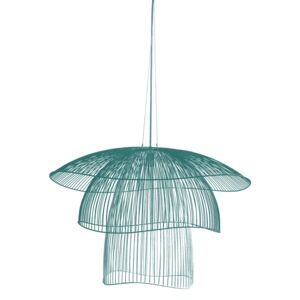Lampa suspendata albastra/gri din metal Papillon L Blue Grey Ø100cm | FORESTIER