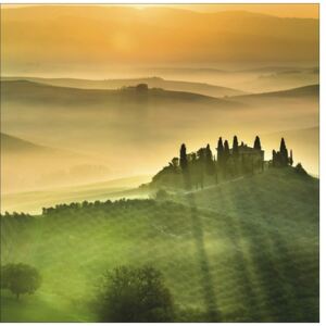 Tablou sticla Peisaj din Toscana 50x50 cm