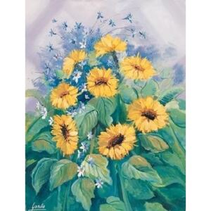Sunflowers Reproducere, Benadino Gianola, (35 x 50 cm)