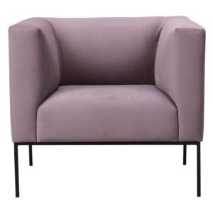 Fotoliu din catifea Windsor & Co Sofas Neptune, roz deschis