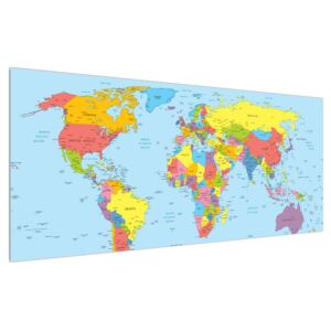 Tablou cu harta lumii (Modern tablou, K012201K12050)