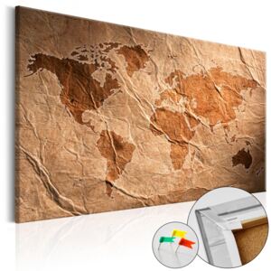 Tablou din plută - Paper Map 120x80 cm