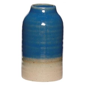 Vaza crem/albastra din ceramica 12 cm Half Hubsch