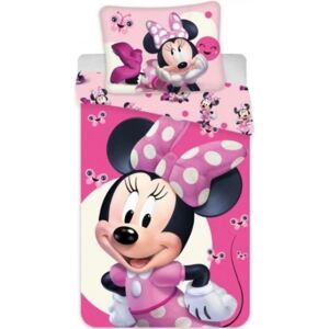 Lenjerie de pat Minnie Mouse pentru copii de grădiniță (fluture)