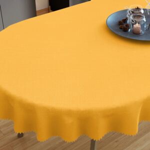 Goldea față de masă teflonată - model 013 galben intens - ovală 80 x 140 cm
