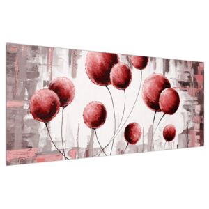 Tablou abstract - balonașe roșii (Modern tablou, K014741K12050)