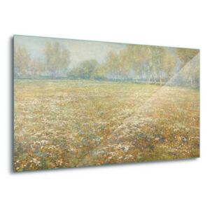 GLIX Tablou pe sticlă - Meadow In Bloom, Egber Schaap. 4 x 30x80 cm